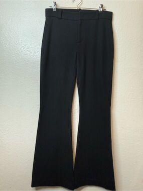 Vince Black Cozy Wool Blend Flare Leg Trousers Pants Size 2 Office Business (B)